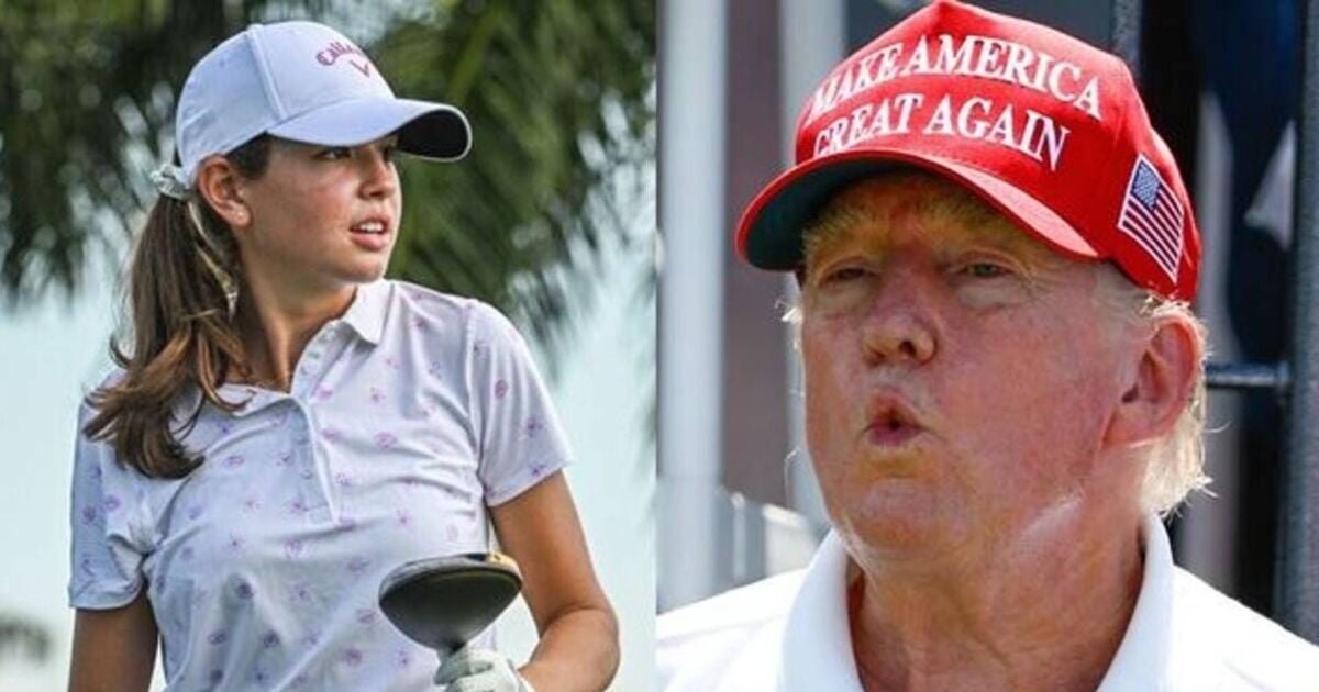 Donald Trump's talented granddaughter Kai, 17, played with LIV Golf stars