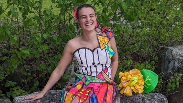 Dryden teen's duct tape prom dress makes finals in international contest
