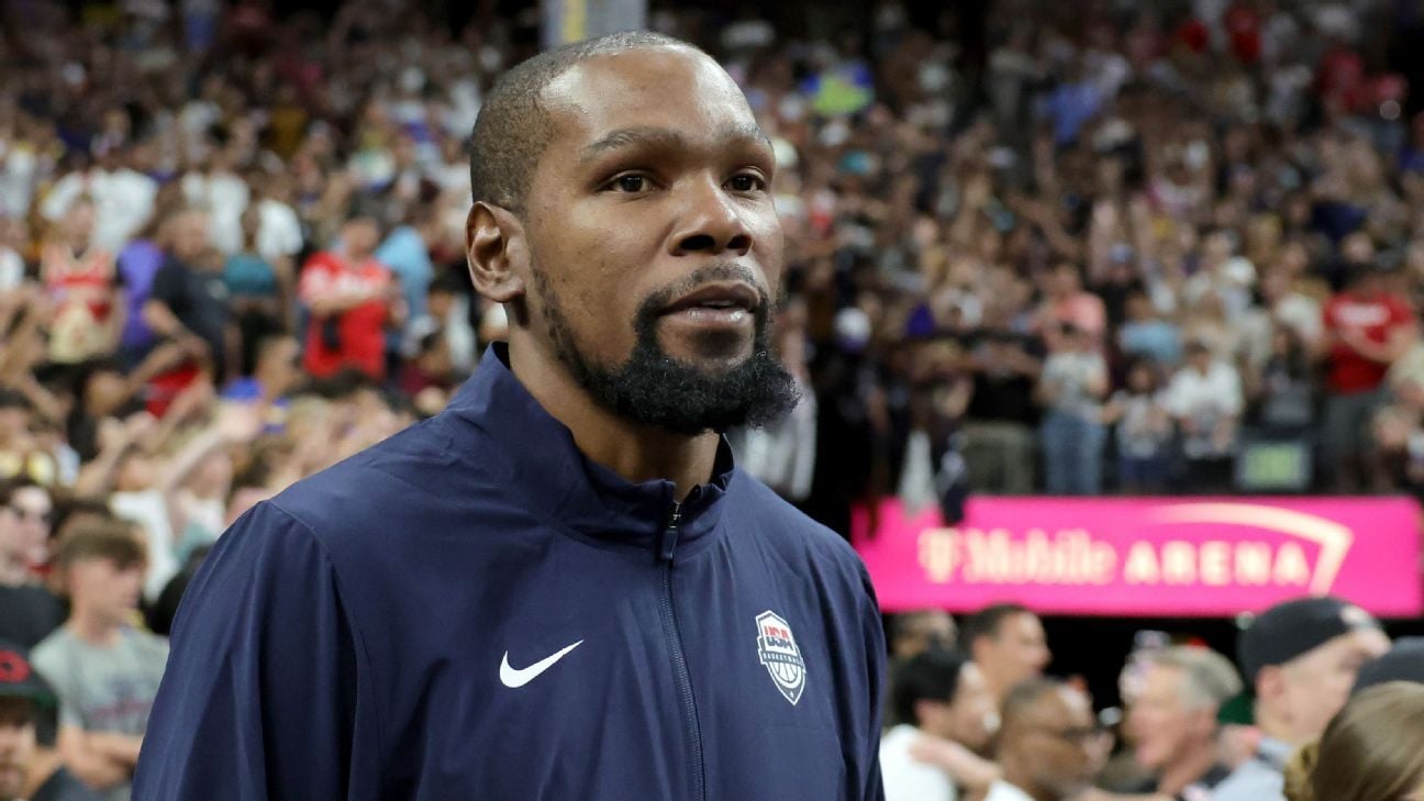 Durant available off bench for Team USA opener