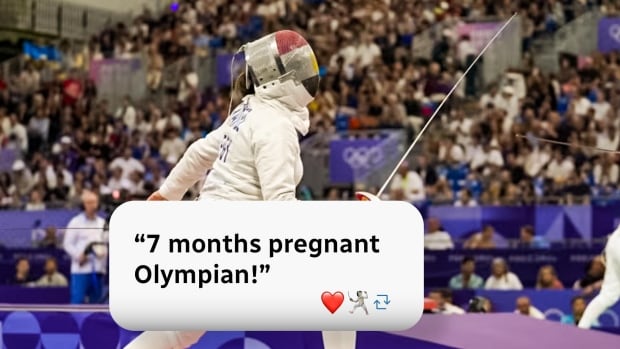 Egyptian fencer competed while 7 months' pregnant at an Olympics where moms are in the spotlight