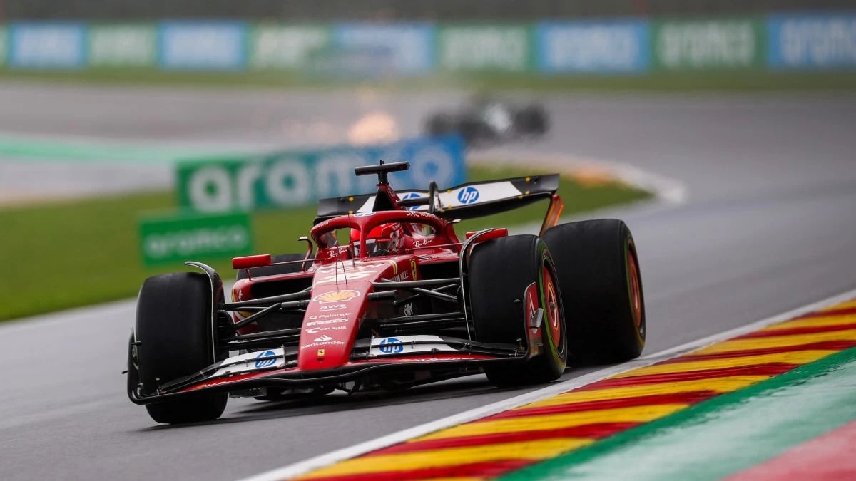 Ferrari's Charles Leclerc to start Belgian F1 GP from pole position