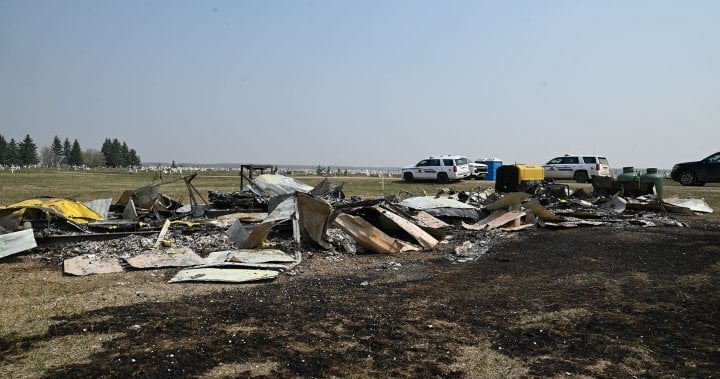 Fire destroys trailer used in residential school grave investigation, St. Paul RCMP seeking tips