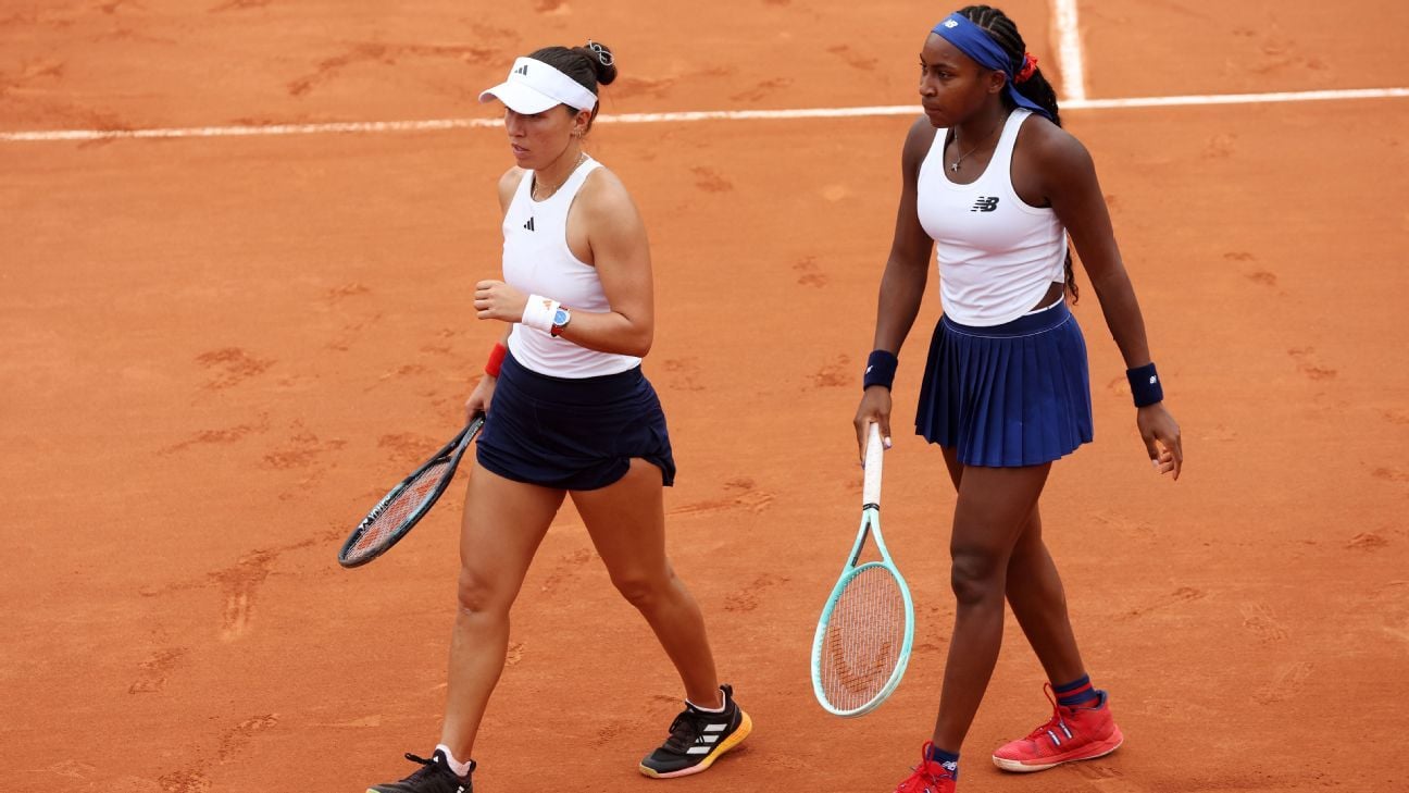 Gauff, Pegula fall in Olympic women's doubles