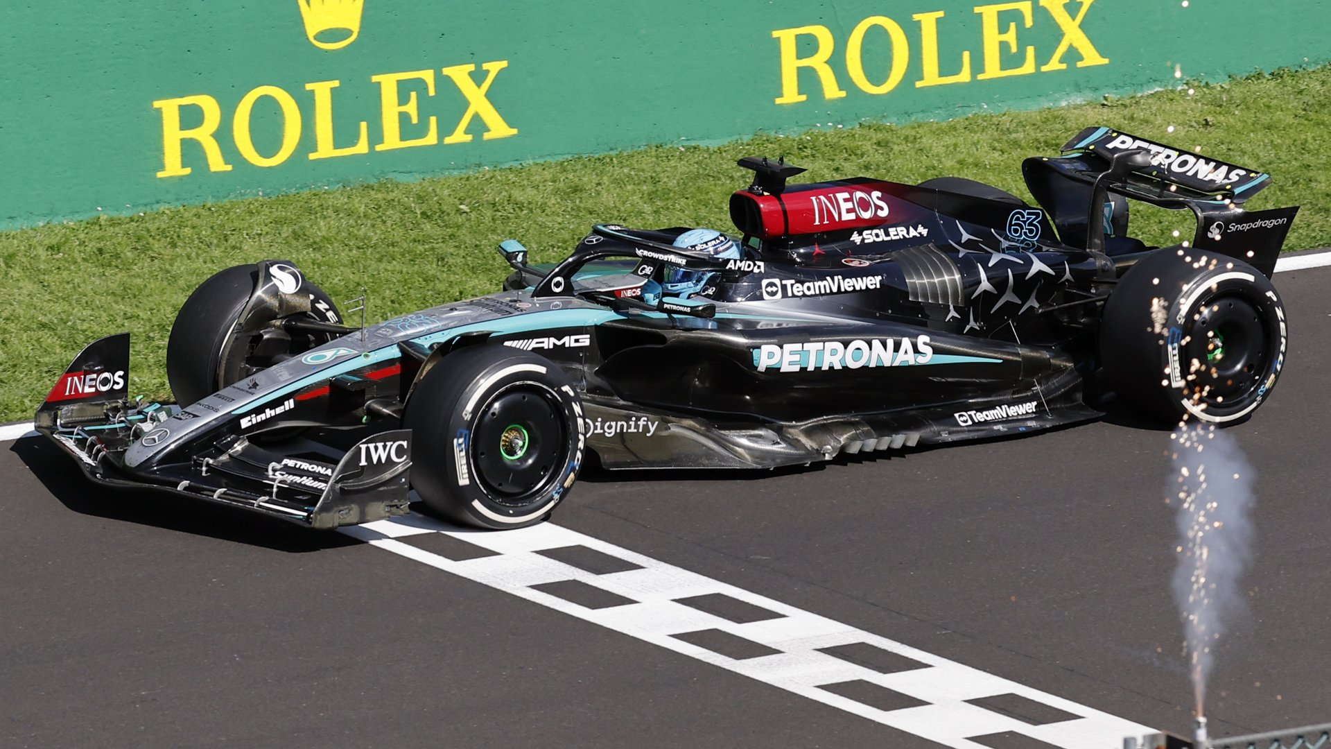George Russell BEATS Lewis Hamilton in F1 Belgian Grand Prix after dramatic late battle with incredible strategy