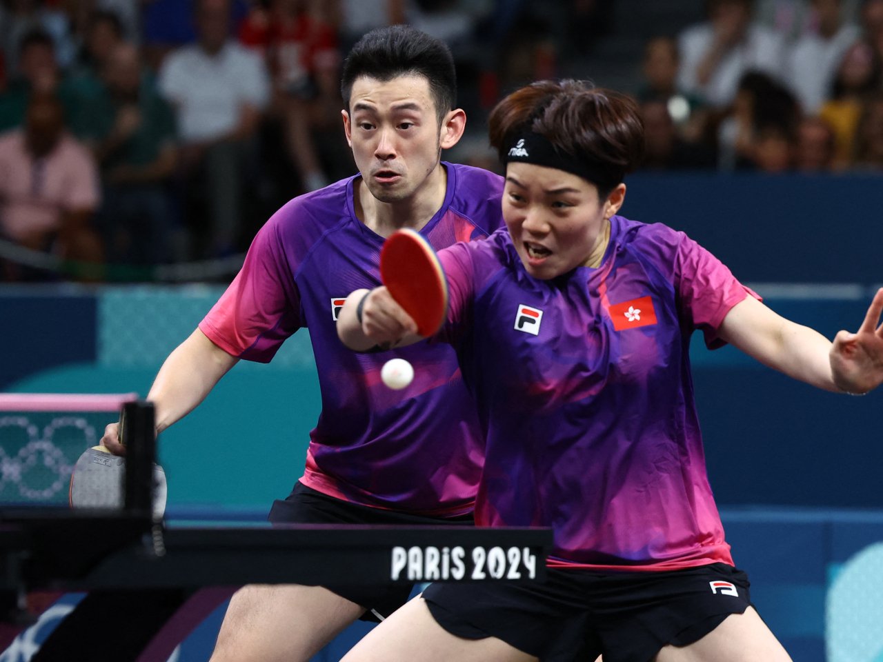 HK's mixed doubles table tennis pair into semi-finals