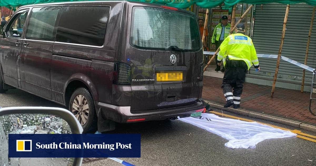 Hong Kong elderly woman dies after being knocked down by delivery van in Kowloon