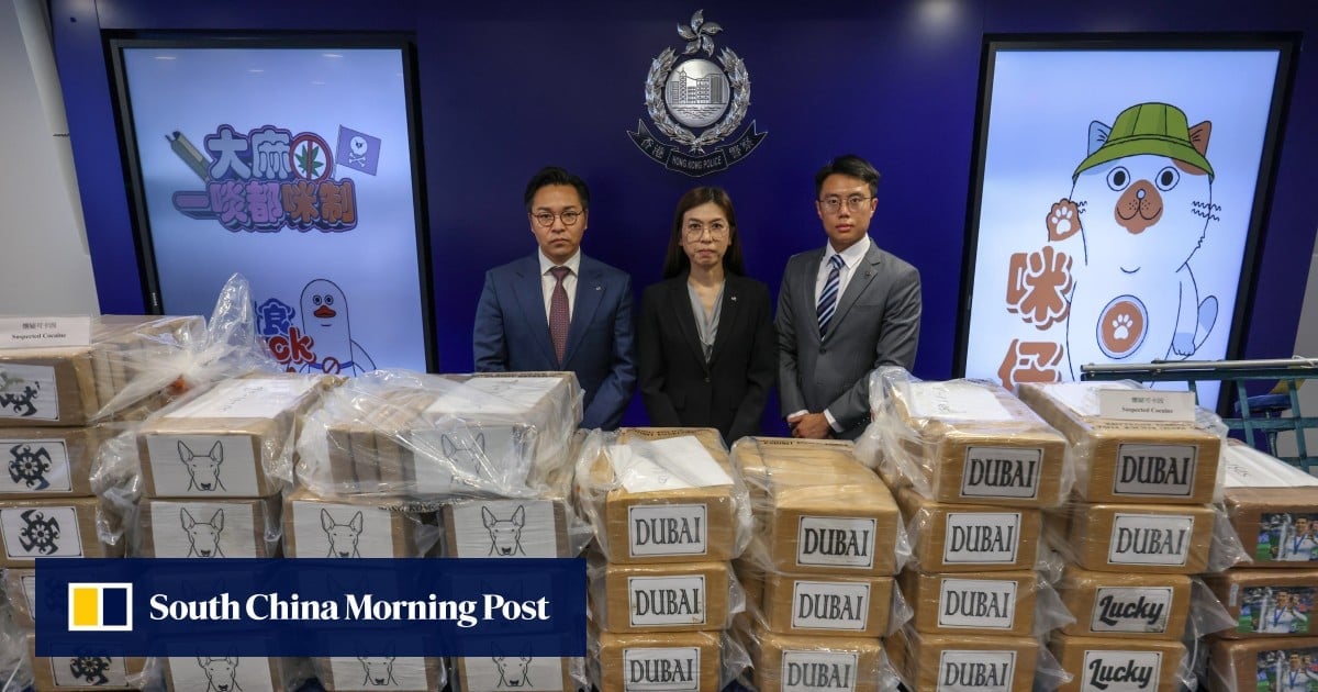 Hong Kong police confiscate HK$300 million of cocaine, record seizure of drug this year