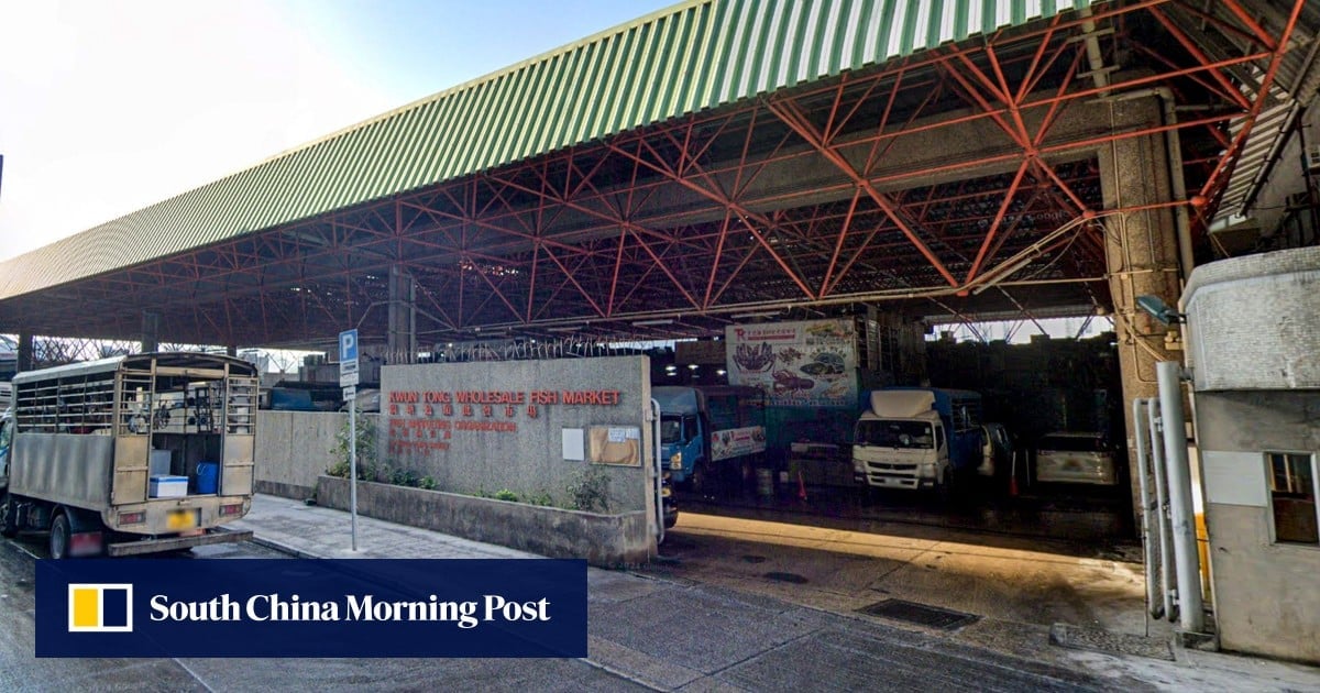 Hongkonger drives delivery truck into sea at wholesale fish market