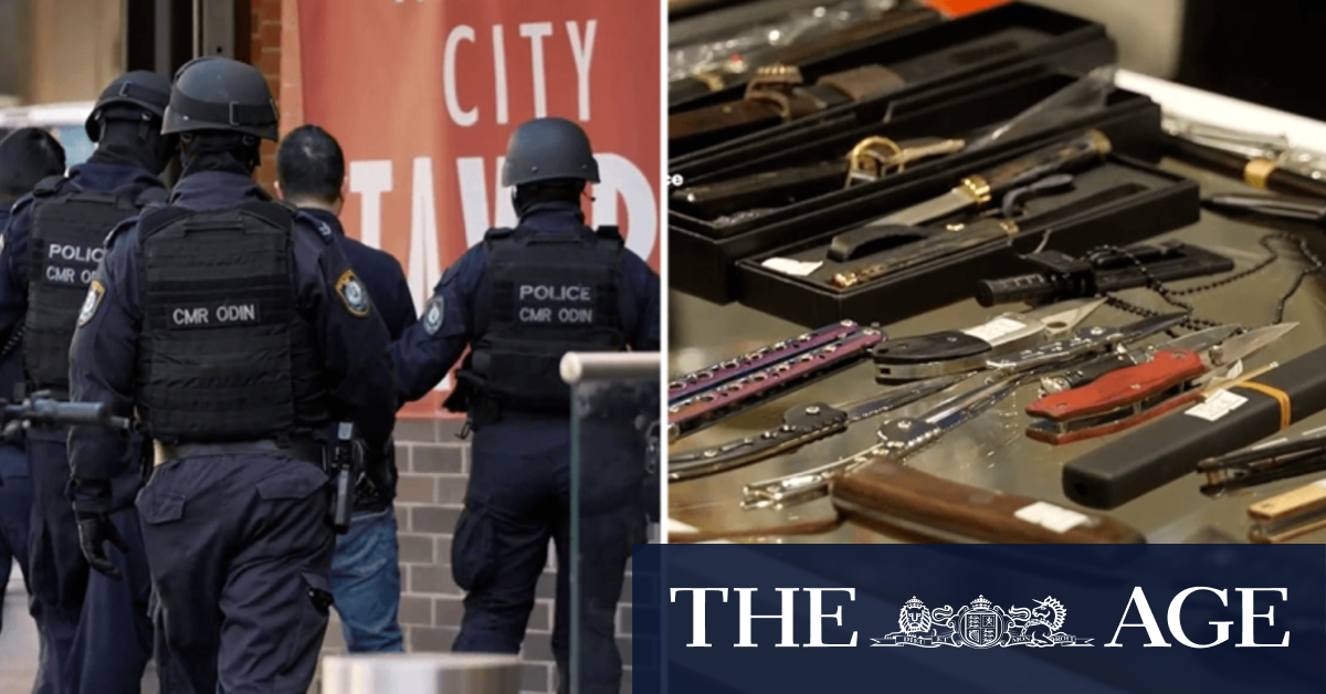 Hundreds of weapons seized in Sydney raids