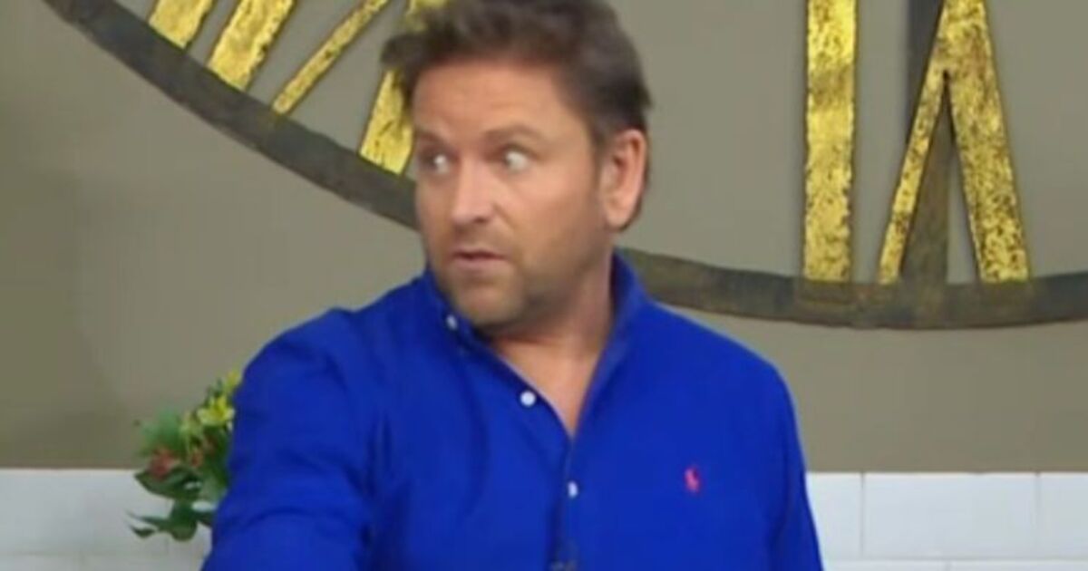 ITV's James Martin horrified after sparking huge kitchen fire: 'It's exploded'