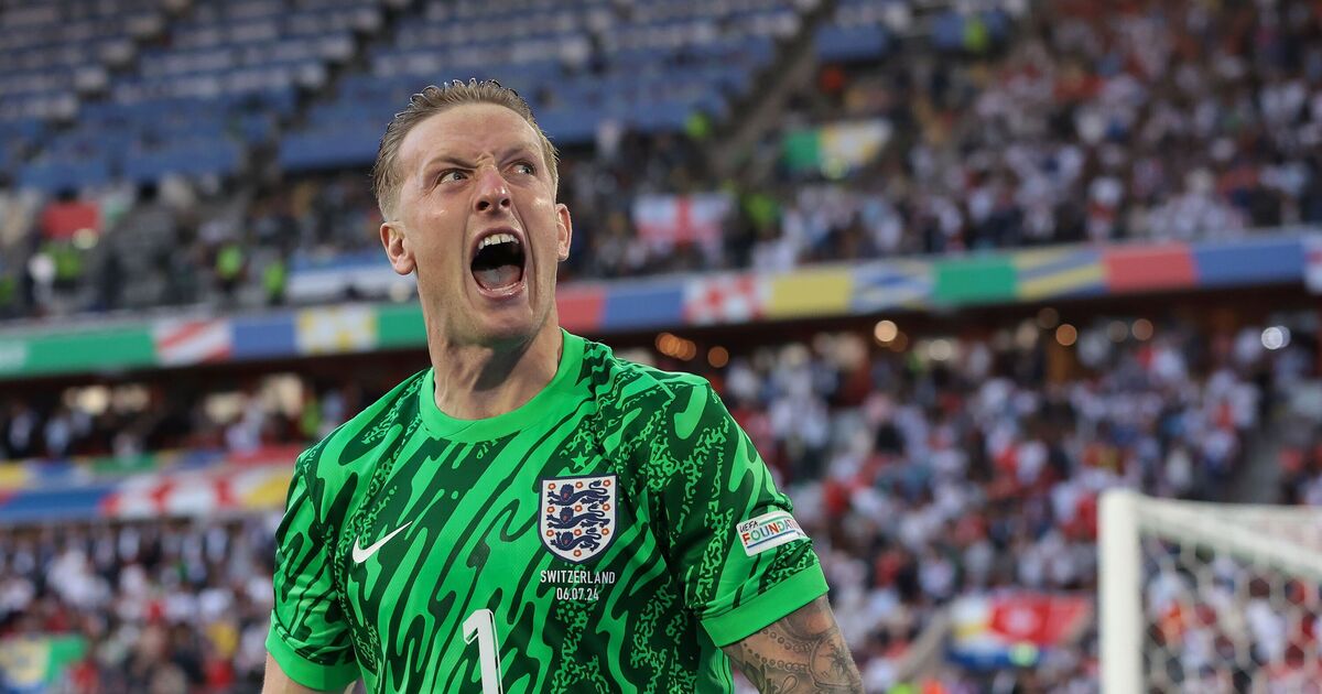 Jordan Pickford's hysterical tweets resurface after latest iconic England moment