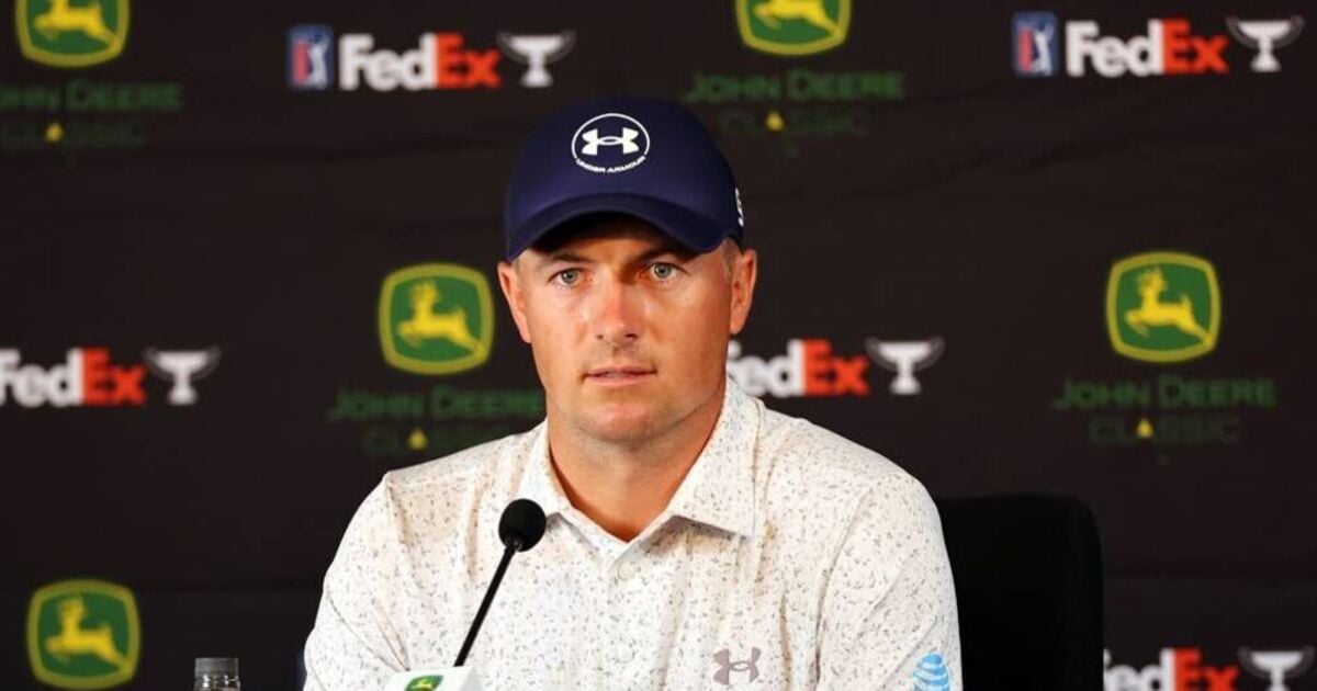 Jordan Spieth 'could get in a lot of trouble' as LIV Golf question puts him on the spot