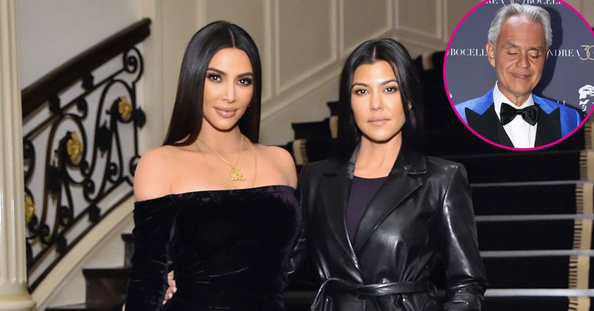 Kim Kardashian Jokes About Kourtney Feud With Andrea Bocelli