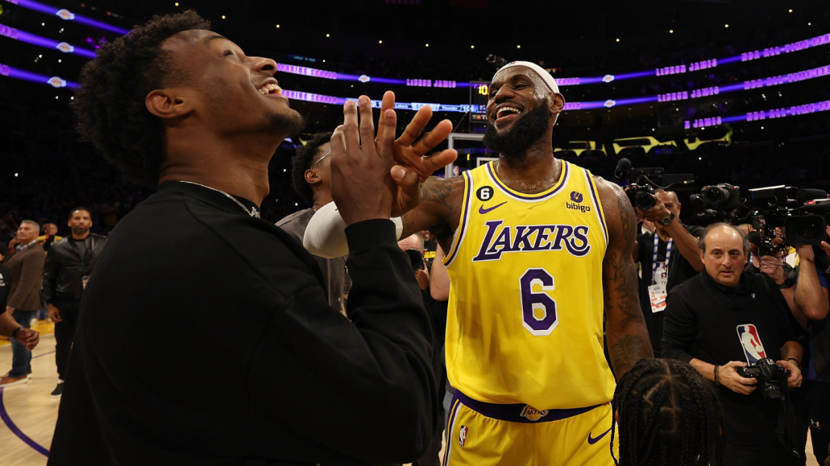  LeBron James says playing with son Bronny on Lakers will be a 'dream come true' 