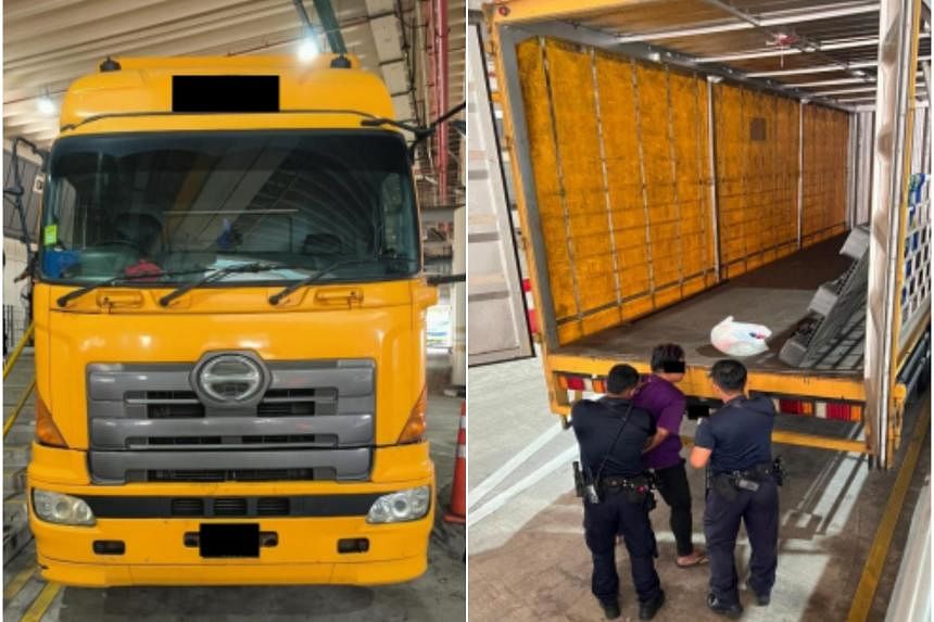 Malaysian man caught trying to leave Singapore illegally by hiding in lorry