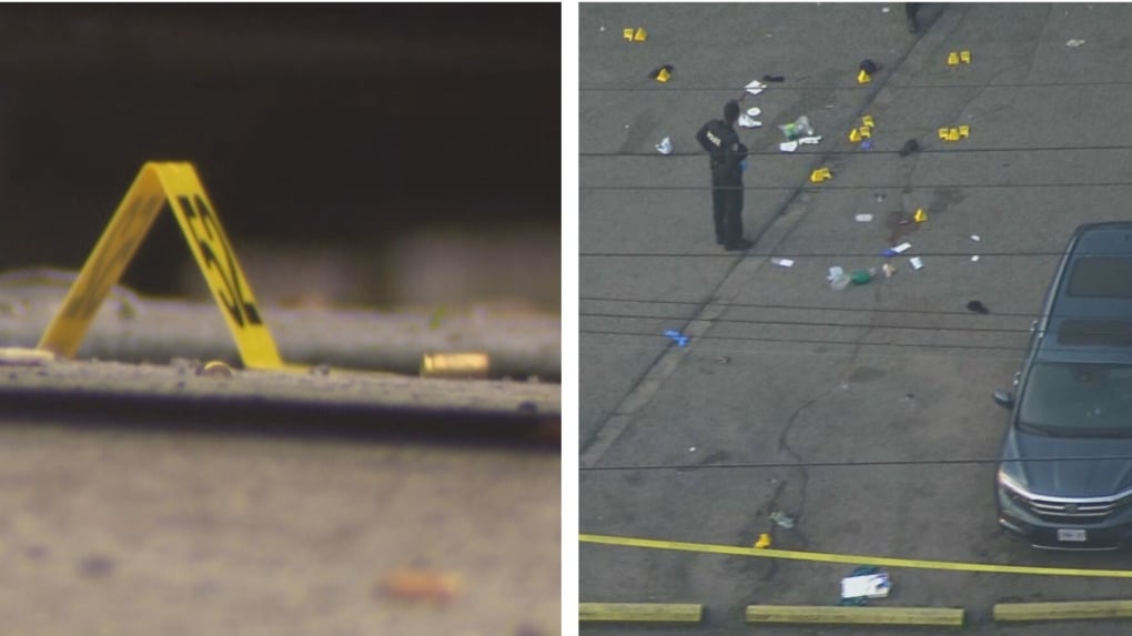 Male, female killed, 2 others injured in 'gun battle' outside Toronto plaza: police