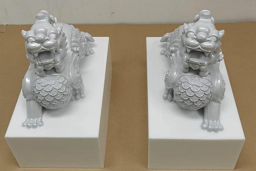 Man charged with drug trafficking after $500k worth of meth found inside lion figurines 