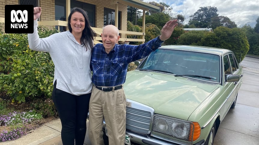Mechanic who toiled under hood of vintage Mercedes drives 1,300km to reunite car with owner