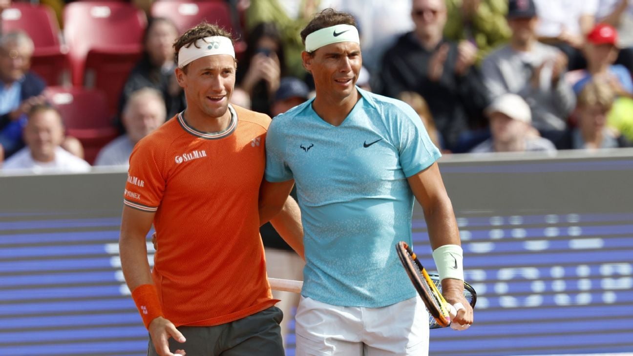 Nadal wins 1st-rd Olympic tune-up match on clay