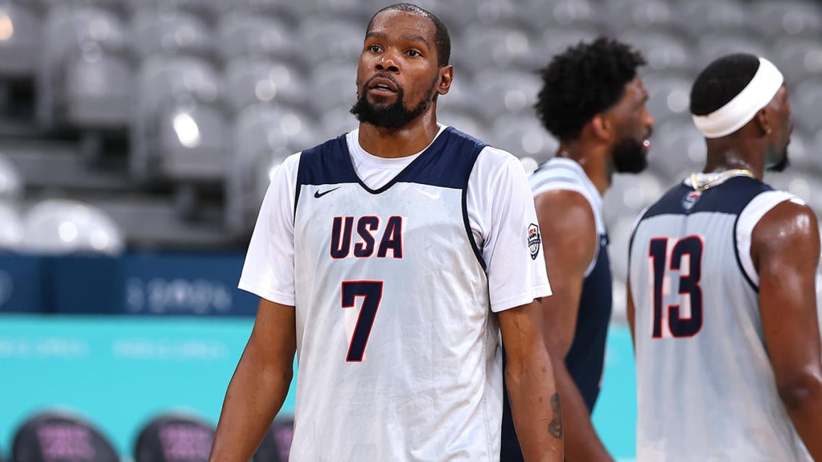  Olympics: Team USA 'confident' Kevin Durant plays vs. Serbia; Joel Embiid, Anthony Davis dealing with illness 