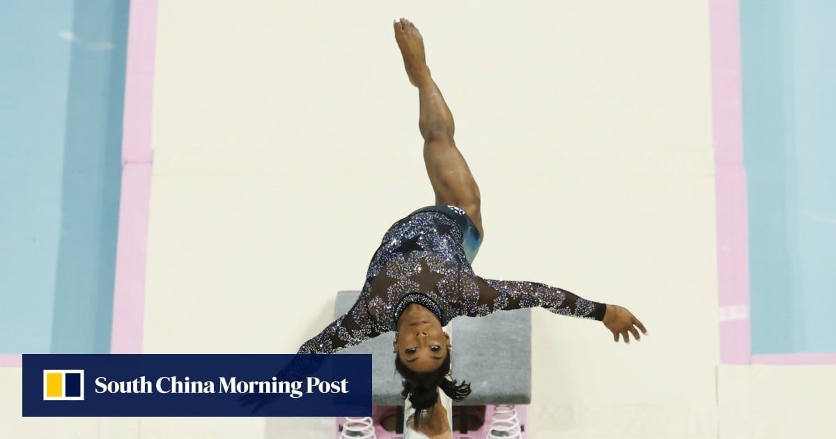 Paris Olympics: US gymnast Simone Biles shakes off leg injury to dominate qualifying