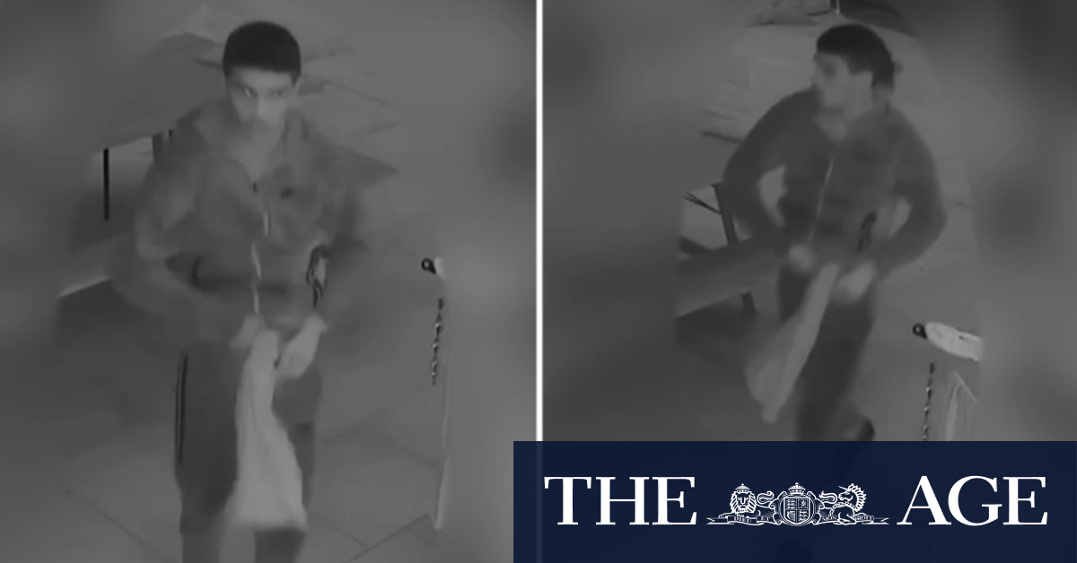 Police release CCTV on armed man on the run 