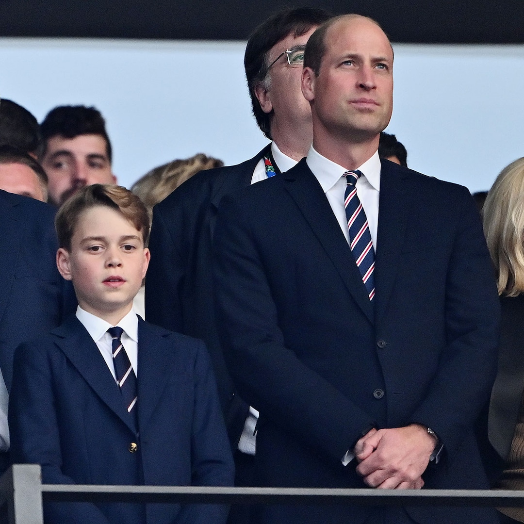  Prince William & Prince George Have Father-Son Day at Euro 2024 Final 