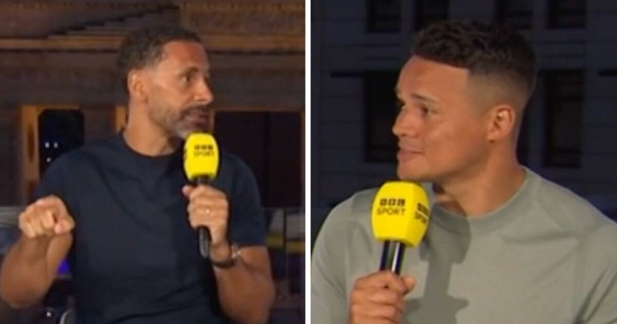 Rio Ferdinand accused of lying by Jermaine Jenas in BBC Euro 2024 spat as pundit steps in