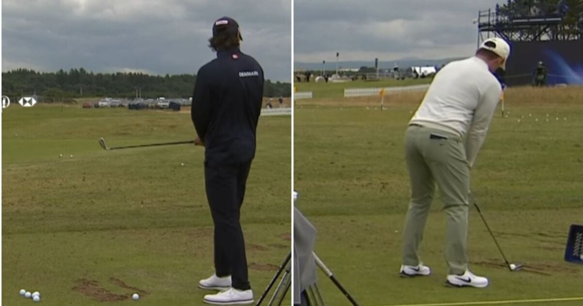 Rory McIlroy doesn't respond during awkward driving range moment at The Open