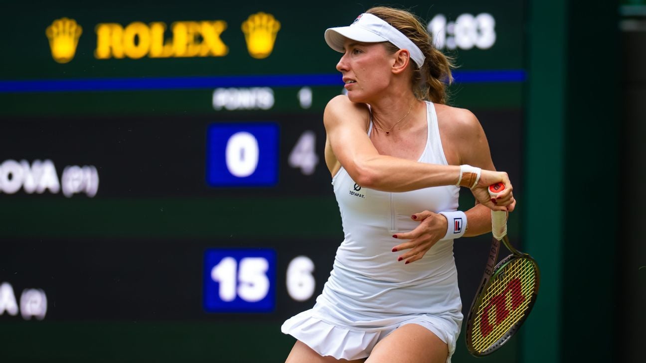 Russia's Alexandrova out of Wimbledon, illness