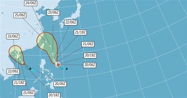 Sea warning likely for Tropical Storm Gaemi next Tuesday: CWA