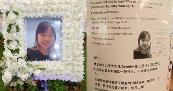 'See you next time, my beloved daughter': Law student, 19, killed in accident along Joo Chiat Road while family was on holiday