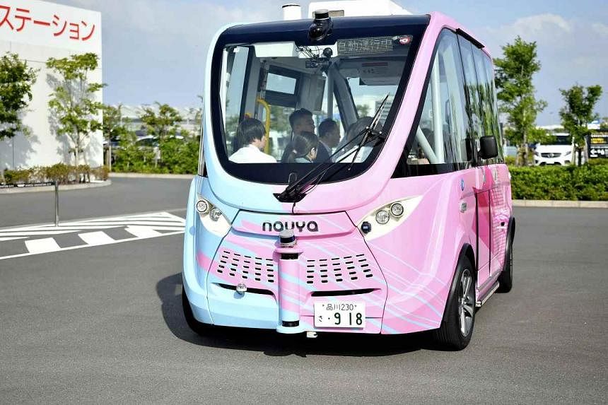 Self-driving bus service to start at facility near Haneda Airport