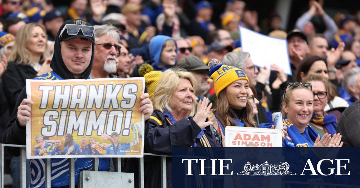 Simpson says goodbye as West Coast fans pay tribute