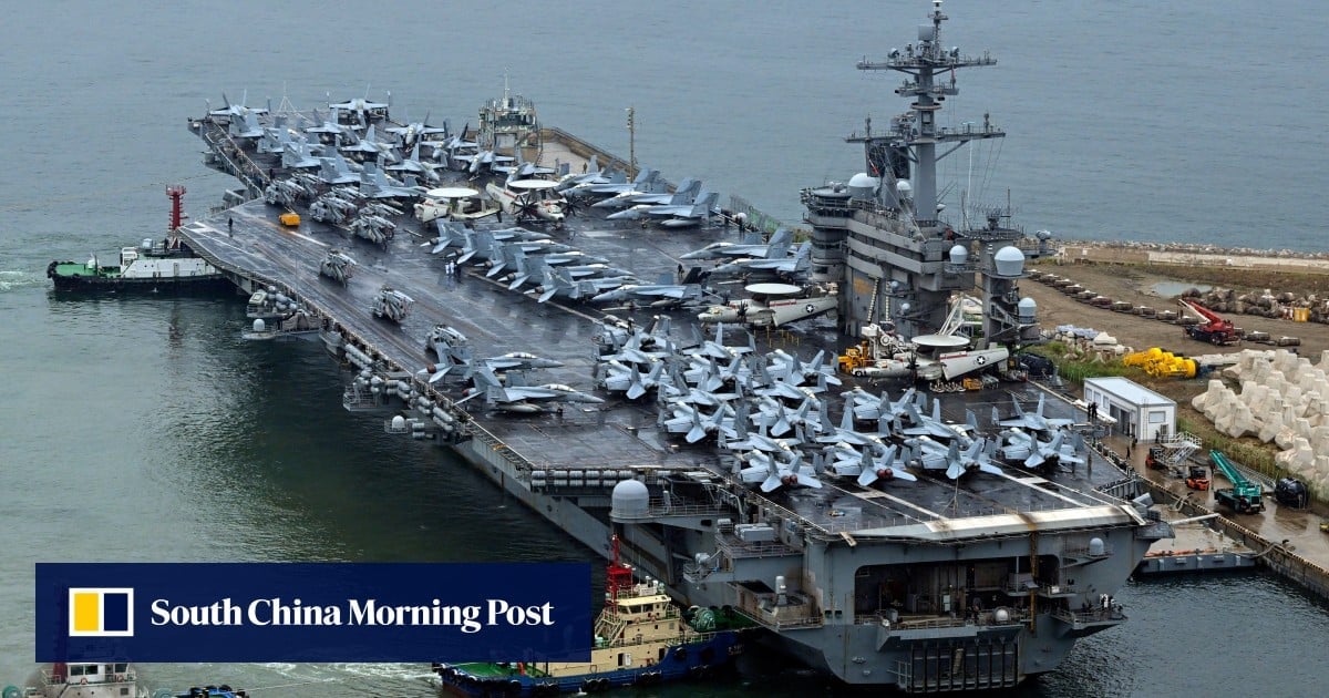 South Korea accuses Chinese students of taking illegal drone video of US aircraft carrier