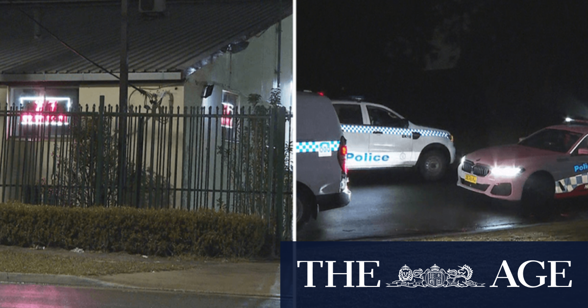 Staff at a Sydney brothel threatened by an armed group during a reported robbery overnight