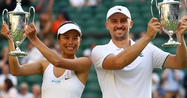 Taiwan's Hsieh, Poland's Zielinski win Wimbledon mixed doubles title