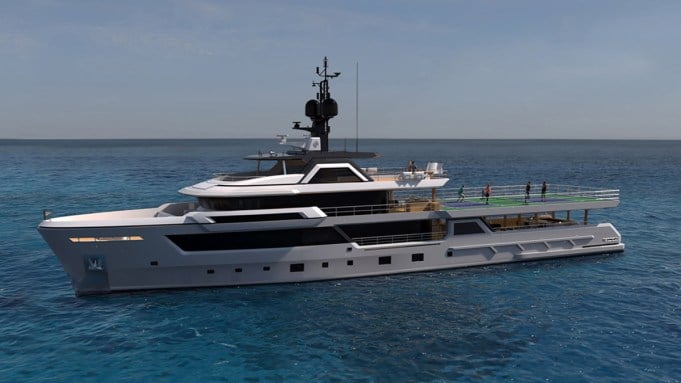 This New 165-Foot Explorer Yacht Comes With a Full-Size Pickleball Court