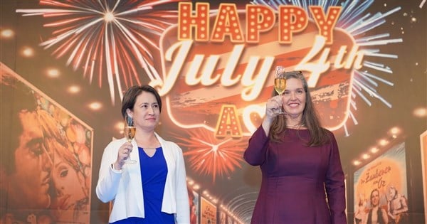 VP Hsiao thanks U.S. as AIT celebrates Independence Day in Taipei