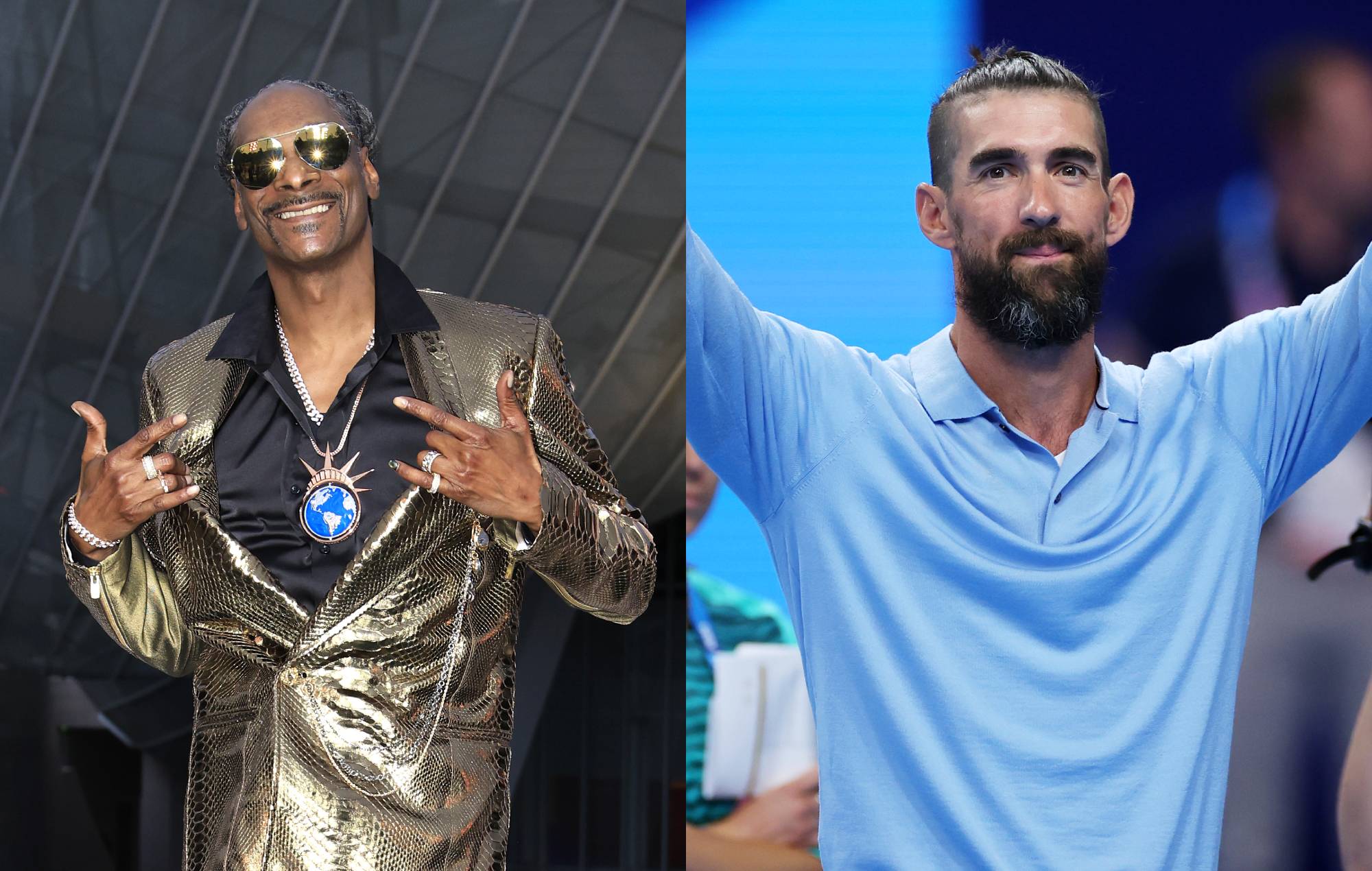 Watch Snoop Dogg go swimming with Michael Phelps at Paris 2024 Olympics