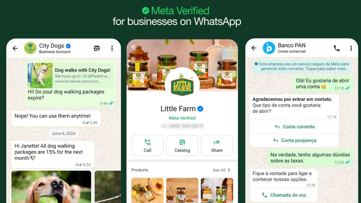 WhatsApp Business Rolling Out AI Chatbot and Meta Verified Badge, India Among First Markets to Get It