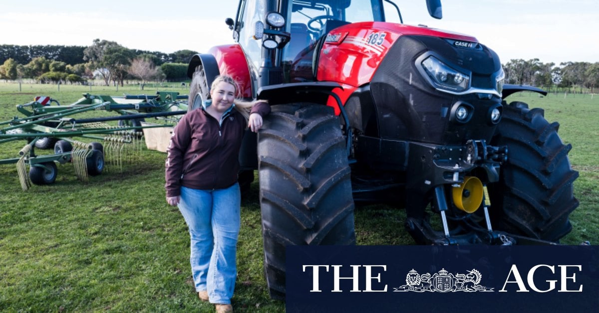 When Annameike finished her VCE last year, she treated herself to a tractor