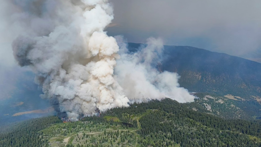 Wildfire prompts evacuation orders near Spences Bridge, B.C., as hot spell continues 