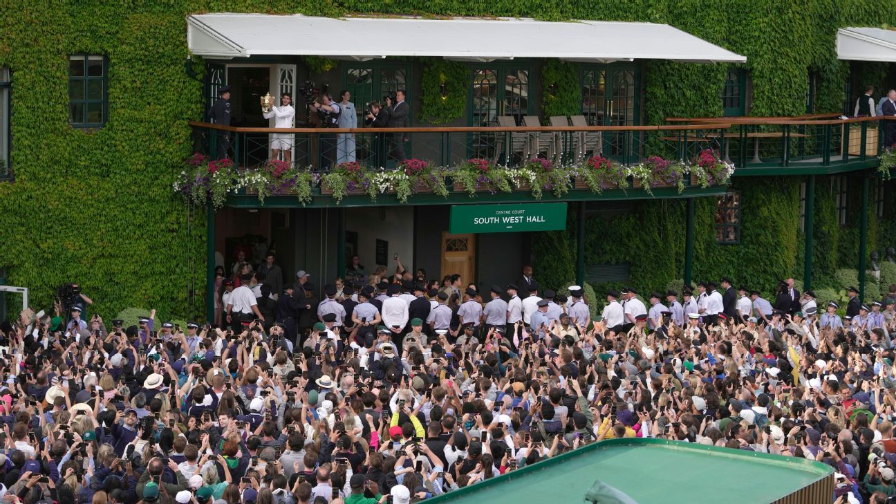 Wimbledon attendance drop blamed on rain