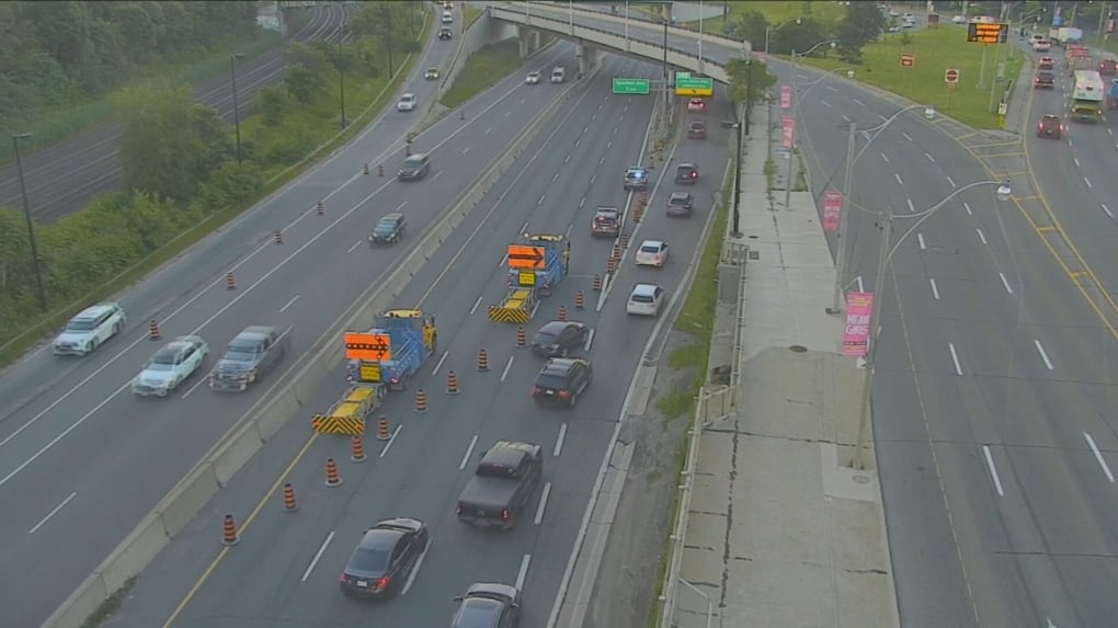 Woman dead, four in hospital after hit-and-run on Toronto's Gardiner Expressway 