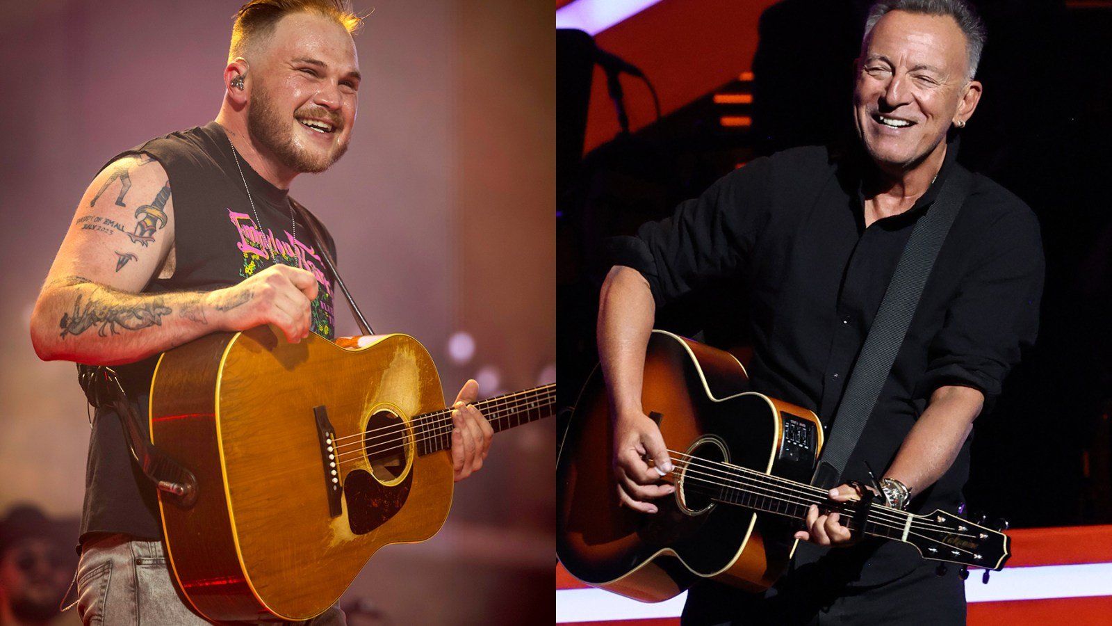 Zach Bryan Helps Bruce Springsteen Make His First Ever Appearance on the Country Charts