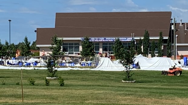 1 dead, dozens more injured after tent collapses at Buddhist meditation centre north of Edmonton