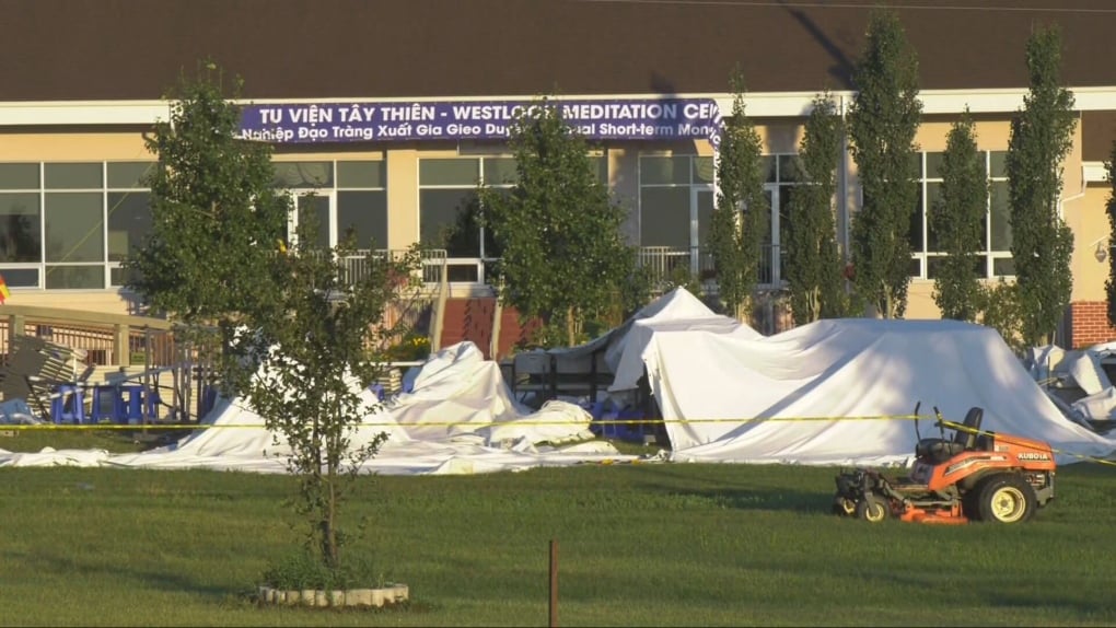 1 dead, several injured in Alberta tent collapse
