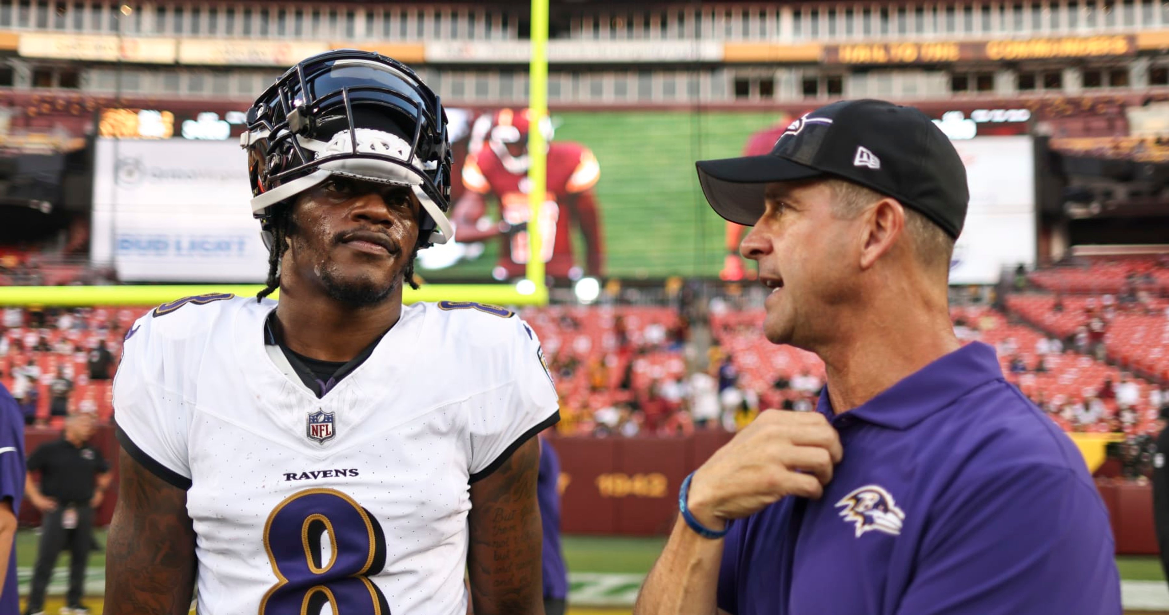 Ravens' Lamar Jackson Responds to John Harbaugh, Says Tom Brady is NFL's Real GOAT