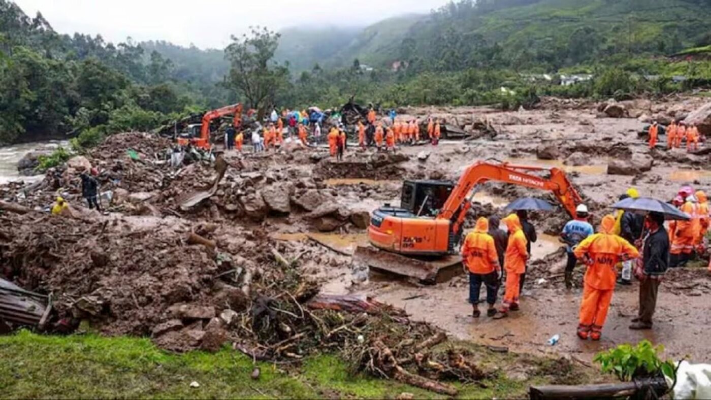 Landslides caused by heavy rains kill 49 and bury many others in southern India